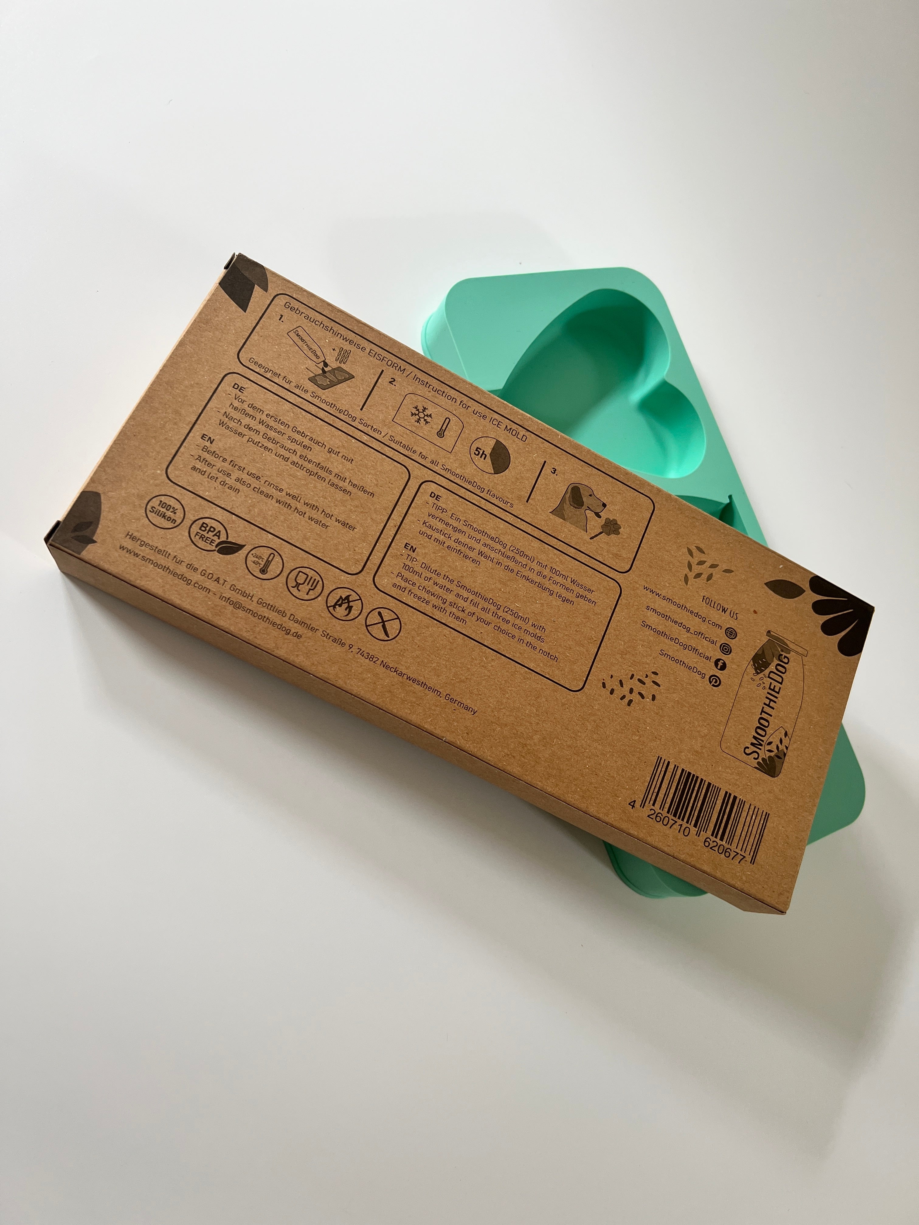 Silikonform für Eis & Kekse